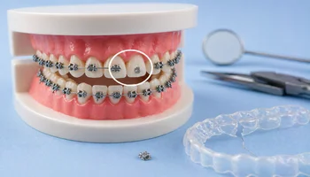 Appareil dentaire cassé bague décollée